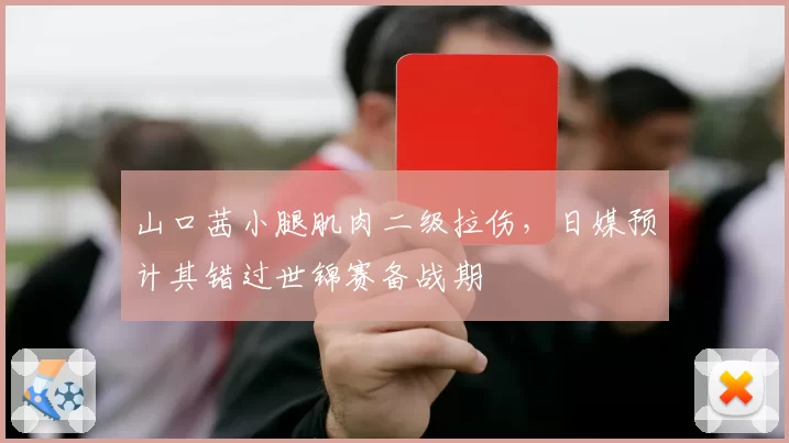山口茜小腿肌肉二级拉伤,日媒预计其错过世锦赛备战期